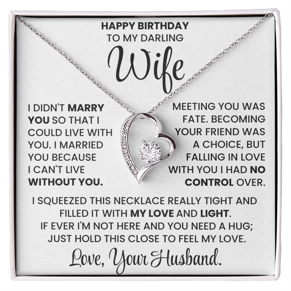Happy Birthday Necklace Gift Set for Wife BDY01