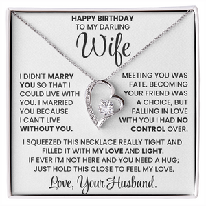 Happy Birthday Necklace Gift Set for Wife BDY01