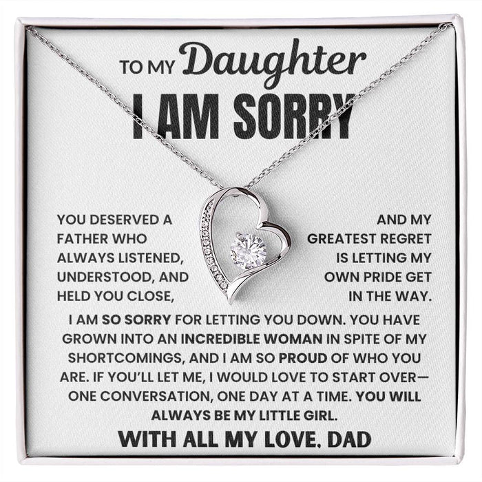 Perfect Apology Gift for Daughter from Dad - Necklace