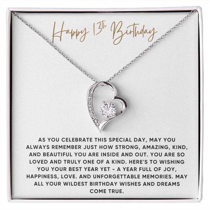 Happy 13th Birthday Gift for Her - Necklace