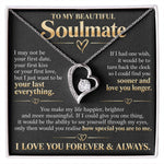 To My Beautiful Soulmate Gift Set Necklace Lux111