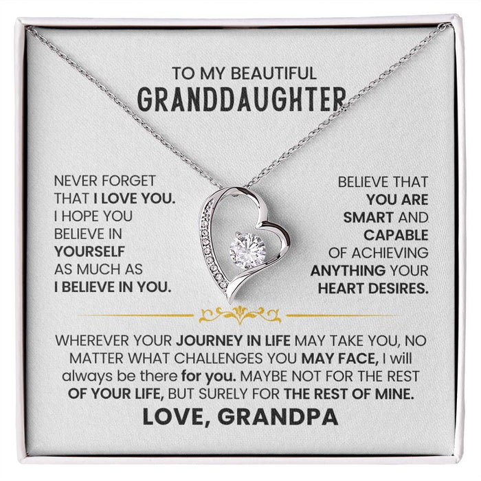 To My Beautiful Granddaughter - Always know you are loved