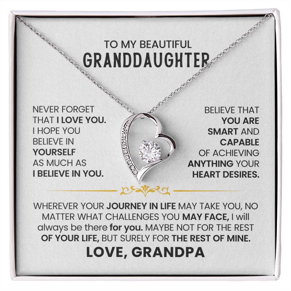 To My Beautiful Granddaughter - Always know you are loved