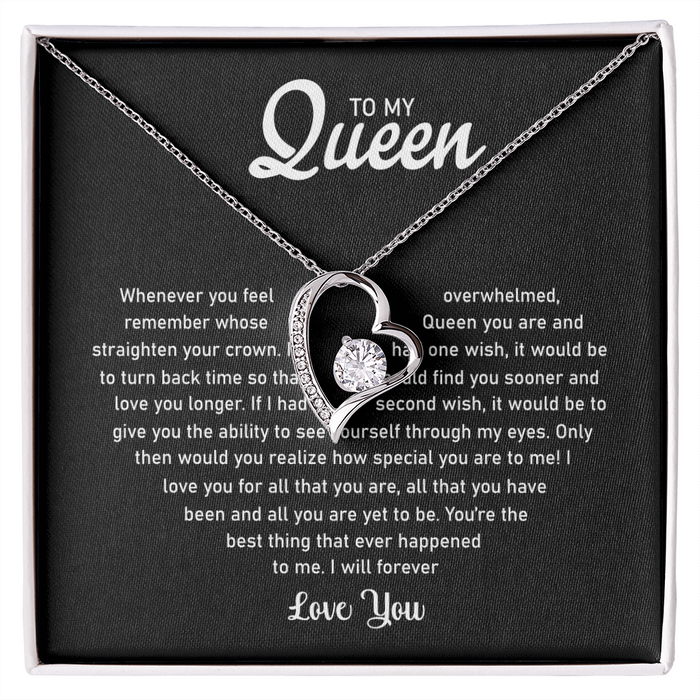 To My Queen - I Will Forever Love You - Necklace