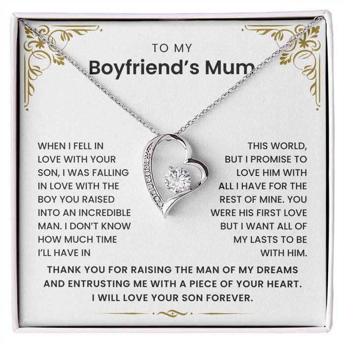 To My Boyfriend's Mum - Thank You for Raising The Man of My Dreams - Necklace