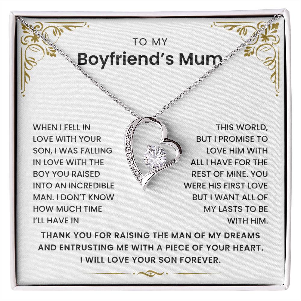 To My Boyfriend's Mum - Thank You for Raising The Man of My Dreams - Necklace