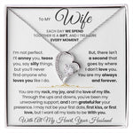 To My Wife - You Are My Rock, My Joy, and The Love of My Life - Necklace