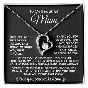 To My Beautiful Mum -  Necklace