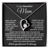 To My Beautiful Mum -  Necklace