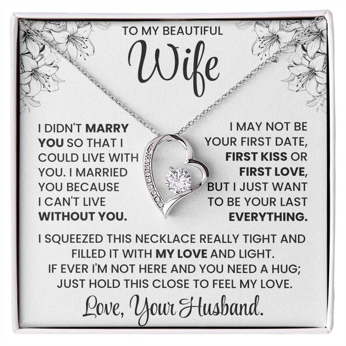 To My Beautiful Wife – Elegant Necklace Gift Set | Romantic Jewellery for Wife