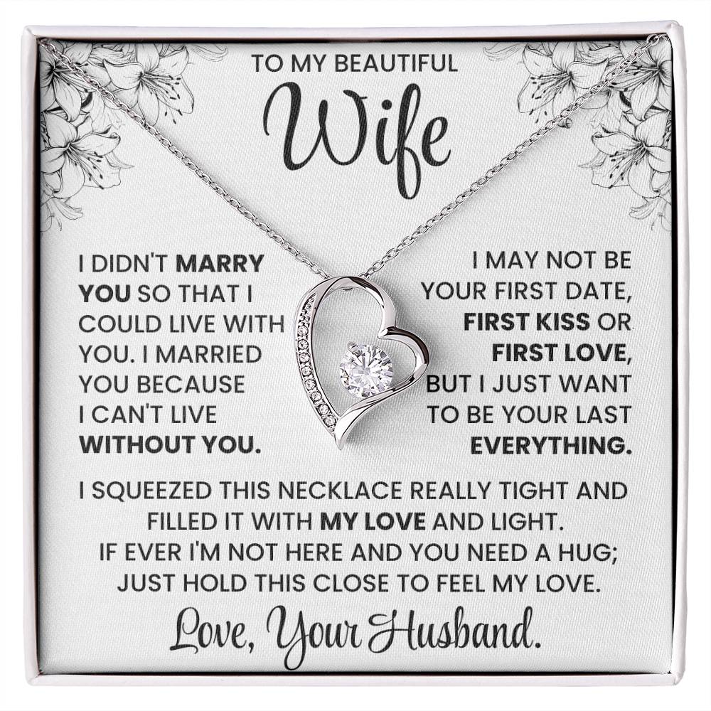 To My Beautiful Wife – Elegant Necklace Gift Set | Romantic Jewellery for Wife