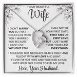 To My Beautiful Wife – Elegant Necklace Gift Set | Romantic Jewellery for Wife