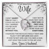 To My Beautiful Wife – Elegant Necklace Gift Set | Romantic Jewellery for Wife