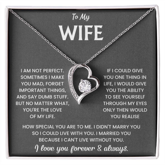 To My Wife Forever Love Necklace Gift Set - Lux321