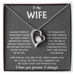 To My Wife Forever Love Necklace Gift Set - Lux321