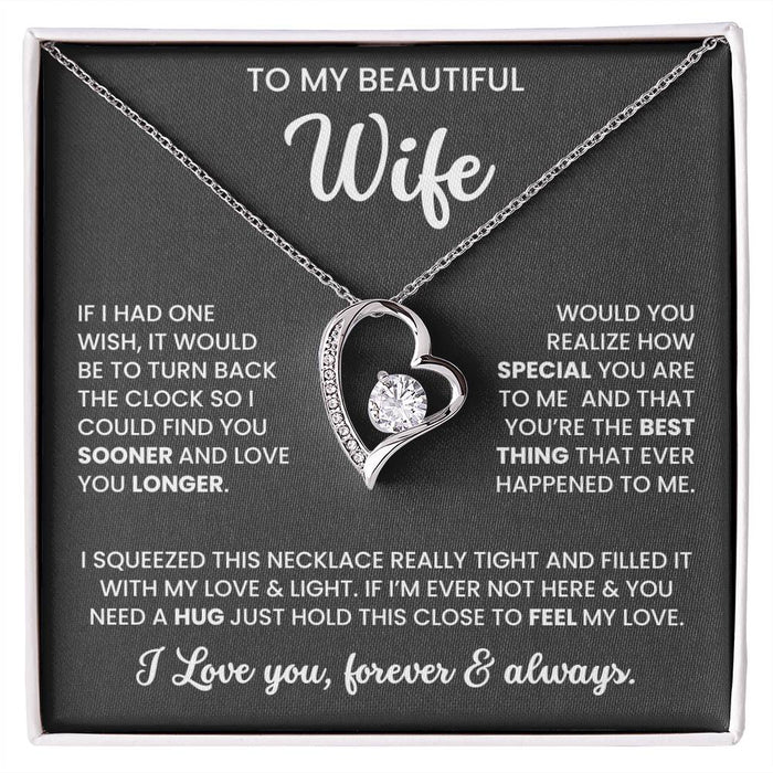 To My Beautiful Wife – Sentimental Jewellery Set | Meaningful Gift for Wife