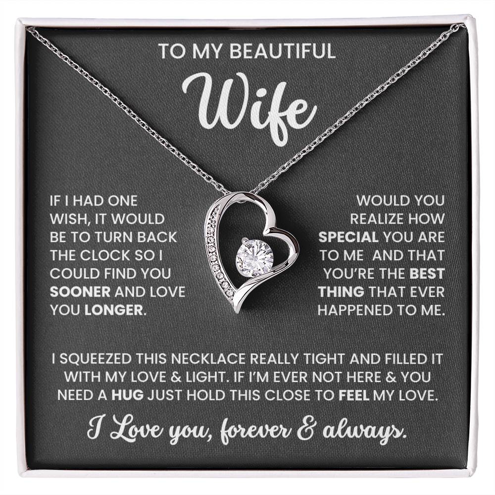 To My Beautiful Wife – Sentimental Jewellery Set | Meaningful Gift for Wife
