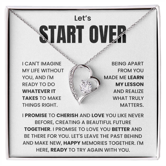 Let's Start Over - Forever Necklace