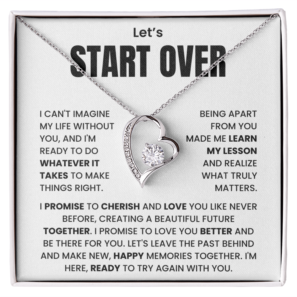 Let's Start Over - Forever Necklace