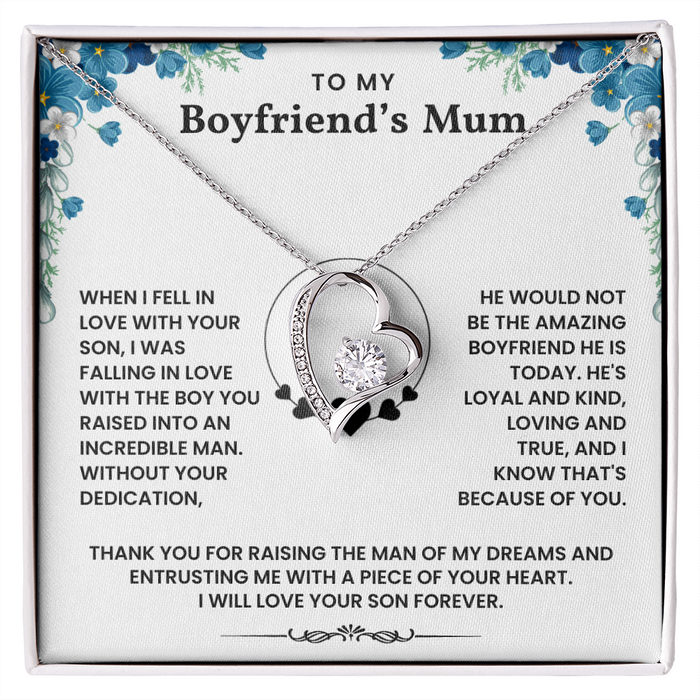 To My Boyfriend's Mum - Thank You For Raising The Man of My Dreams - Necklace