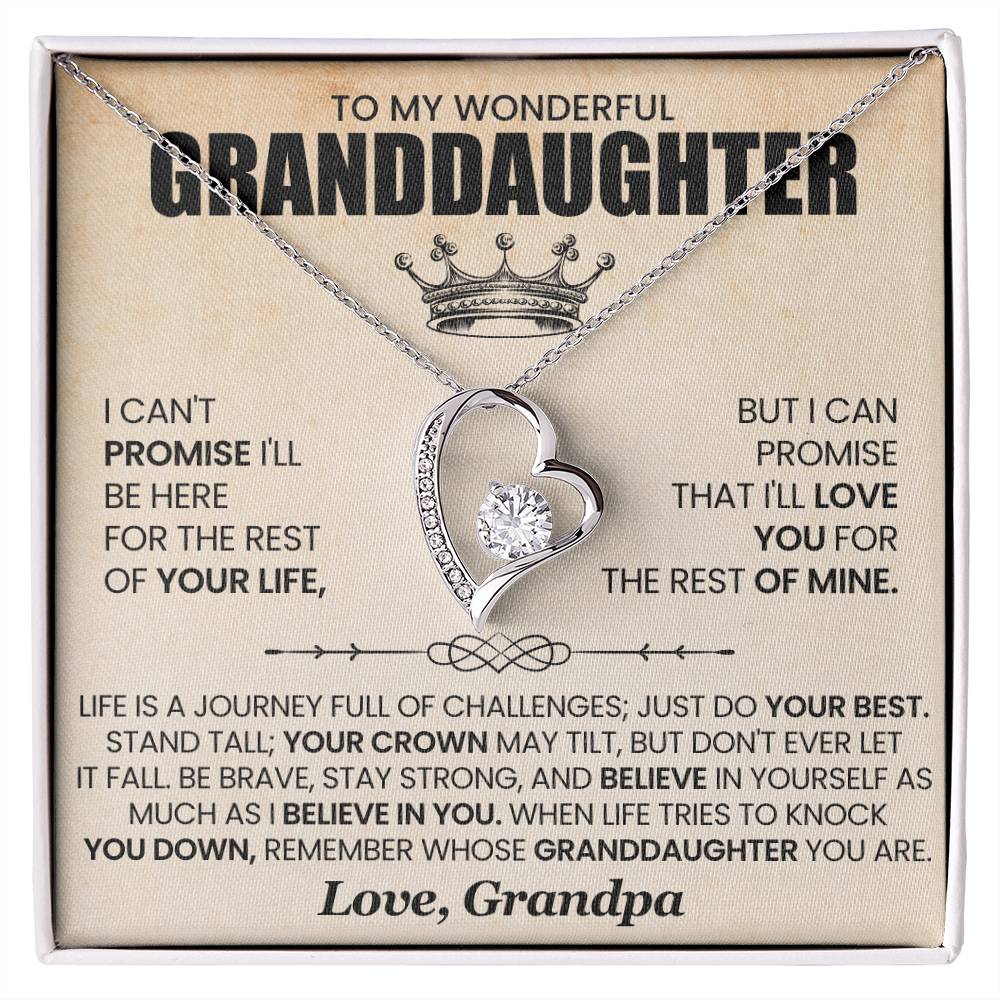 To My Wonderful Granddaughter – Endless love for you