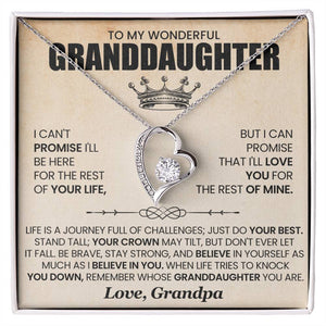 To My Wonderful Granddaughter – Endless love for you
