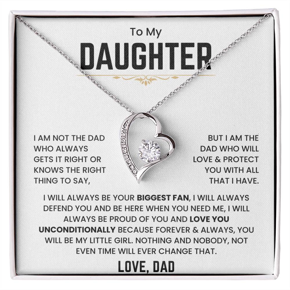 To My Daughter - I Will Always Be Your Biggest Fan - Forever Love Necklace