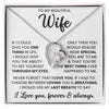To My Beautiful Wife – Timeless Necklace Jewellery Gift | For Love, Anniversary & Special Moments
