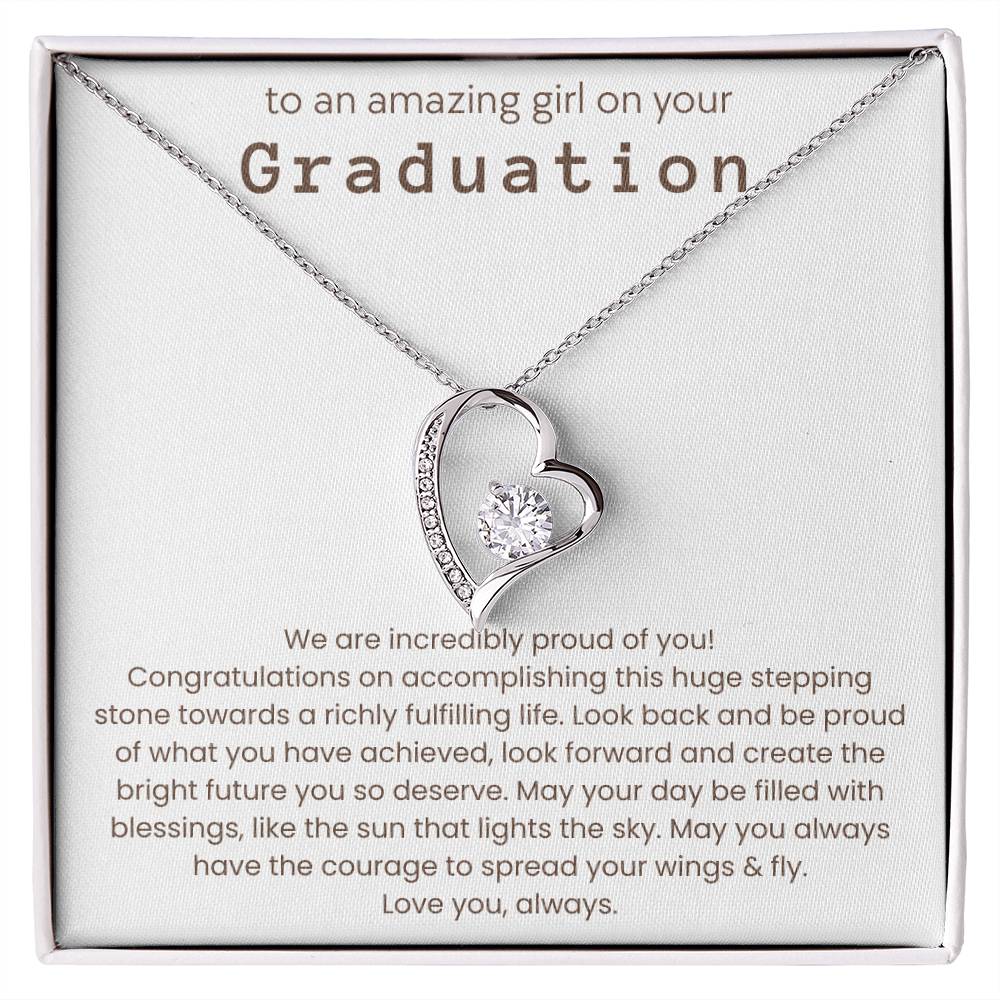 Graduation Gifts for Her - We Are Incredibly Proud of You - Necklace