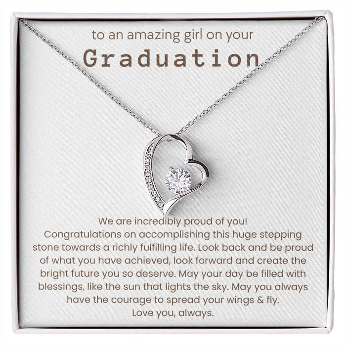 Graduation Gifts for Her - We Are Incredibly Proud of You - Necklace