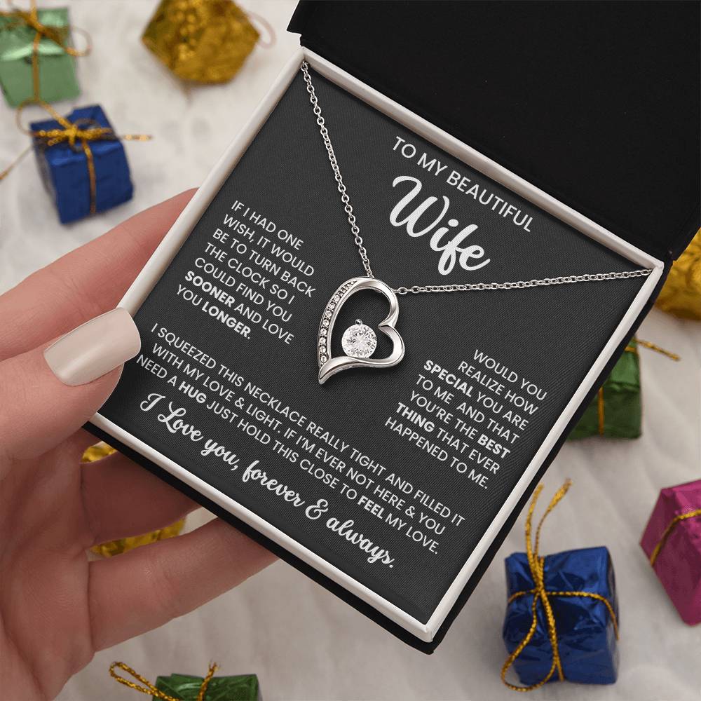 To My Beautiful Wife – Sentimental Jewellery Set | Meaningful Gift for Wife