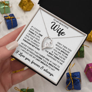 To My Beautiful Wife – Timeless Necklace Jewellery Gift | For Love, Anniversary & Special Moments