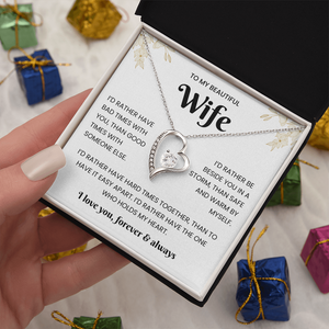 To My Beautiful Wife – Sparkling Jewellery Gift Set with Message Card