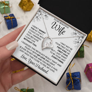 To My Beautiful Wife – Elegant Necklace Gift Set | Romantic Jewellery for Wife