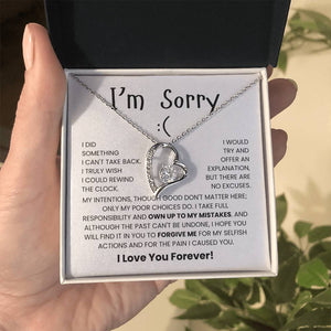 I'm Sorry Necklace For Her- Meaningful Sorry Gift