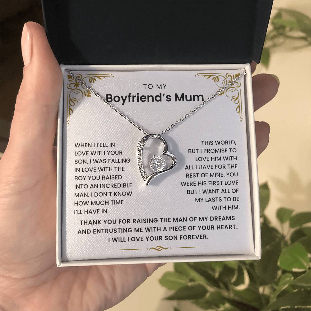 To My Boyfriend's Mum - Thank You for Raising The Man of My Dreams - Necklace
