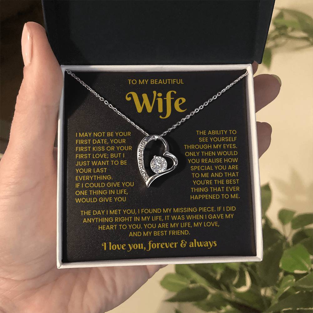 To My Wife Necklace - Jewellery Gifts Set for Wife