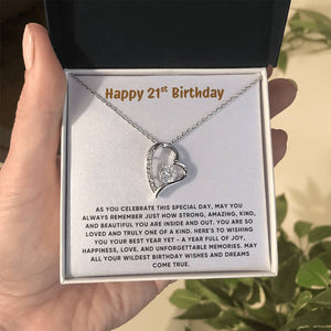 Happy 21st Birthday Gift for Her - Necklace