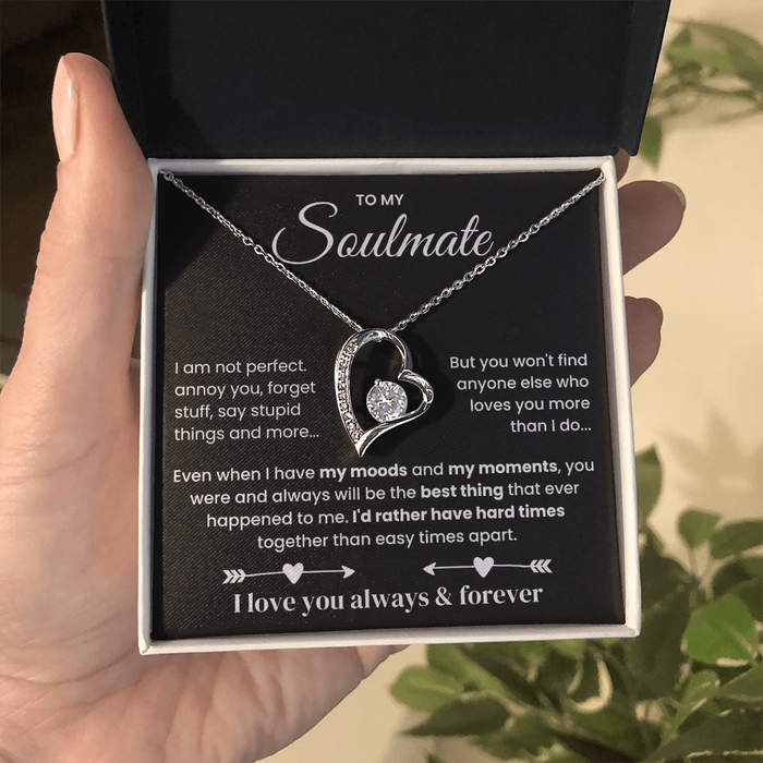 I Love You Always & Forever | Gift for Wife, Soulmate, Girlfriend - Necklace