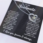 To My Soulmate Necklace – Elegant Jewellery Gift for Love