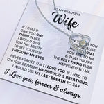 To My Beautiful Wife – Timeless Necklace Jewellery Gift | For Love, Anniversary & Special Moments