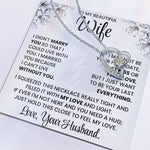 To My Beautiful Wife – Elegant Necklace Gift Set | Romantic Jewellery for Wife