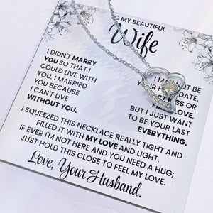 To My Beautiful Wife – Elegant Necklace Gift Set | Romantic Jewellery for Wife