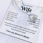 To My Beautiful Wife – Sparkling Jewellery Gift Set with Message Card