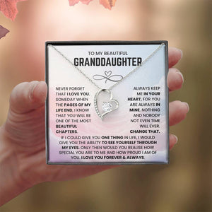To My Beautiful Granddaughter - You Will Be One of The Most Beautiful Chapters - Necklace