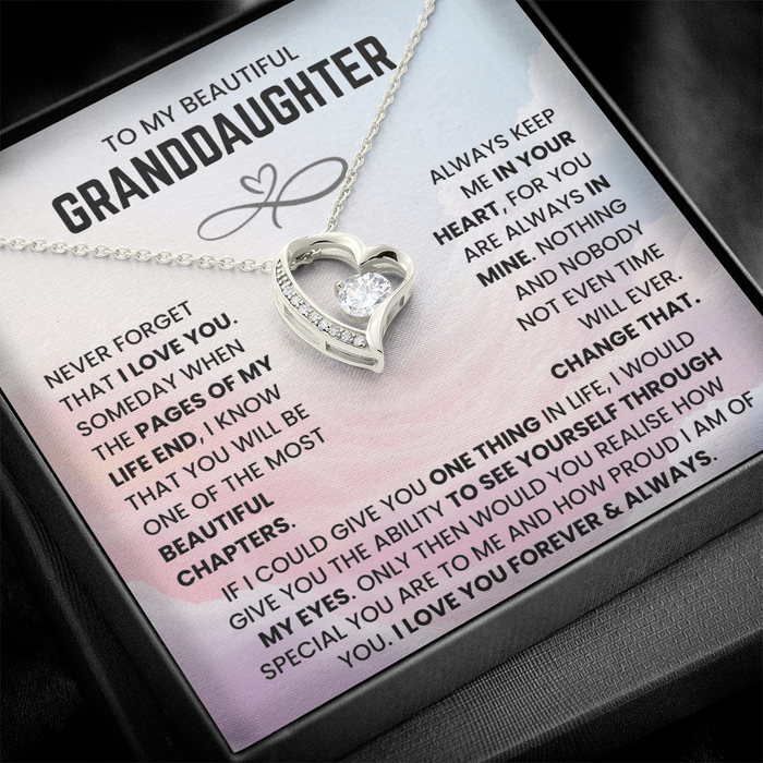 To My Beautiful Granddaughter - You Will Be One of The Most Beautiful Chapters - Necklace
