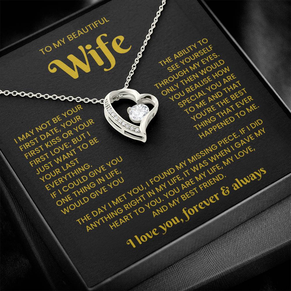 To My Wife Necklace - Jewellery Gifts Set for Wife