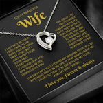 To My Wife Necklace - Jewellery Gifts Set for Wife