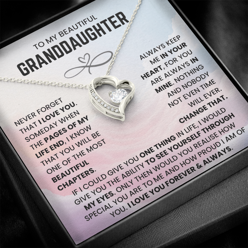 To My Beautiful Granddaughter - You Will Be One of The Most Beautiful Chapters - Necklace