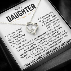 To My Daughter - I Will Always Be Your Biggest Fan - Necklace